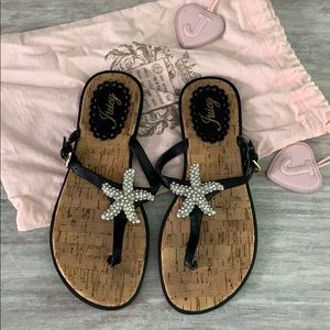 Juicy Couture Rhinestone Starfish Sandal
